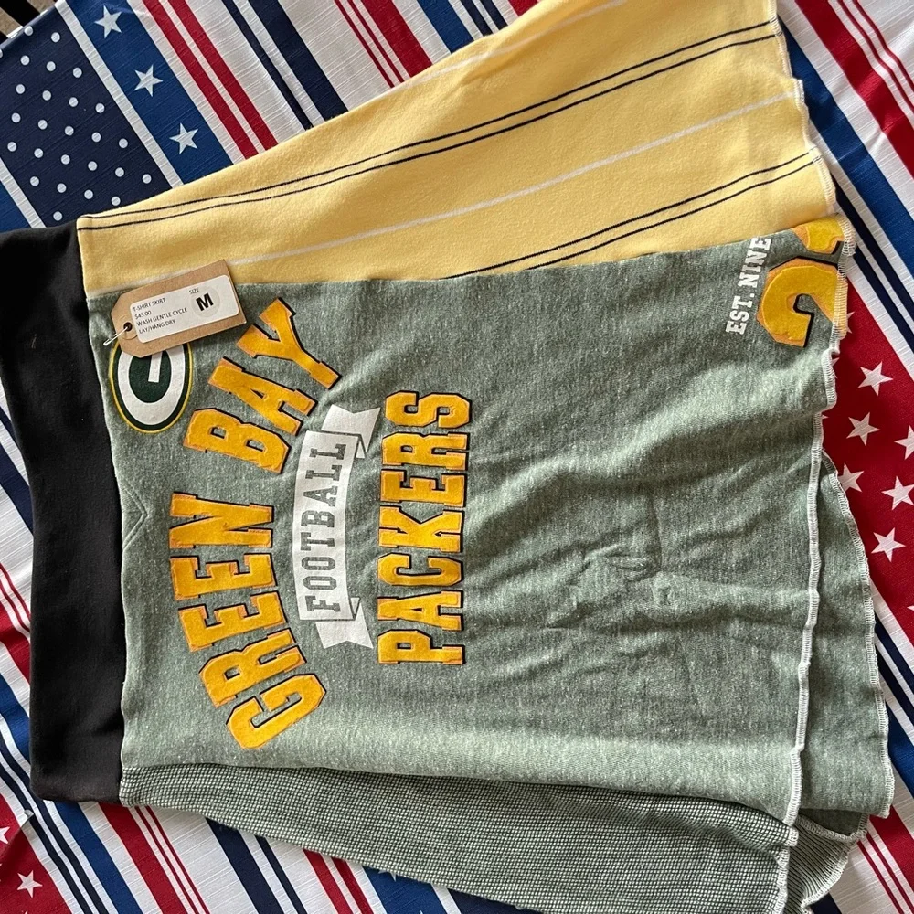 Green Bay Packers Women's Skirt - Green and Yellow - Picture 5 of 8